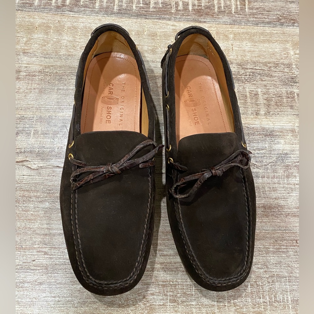 Suede “Car Shoe” Loafer by Prada